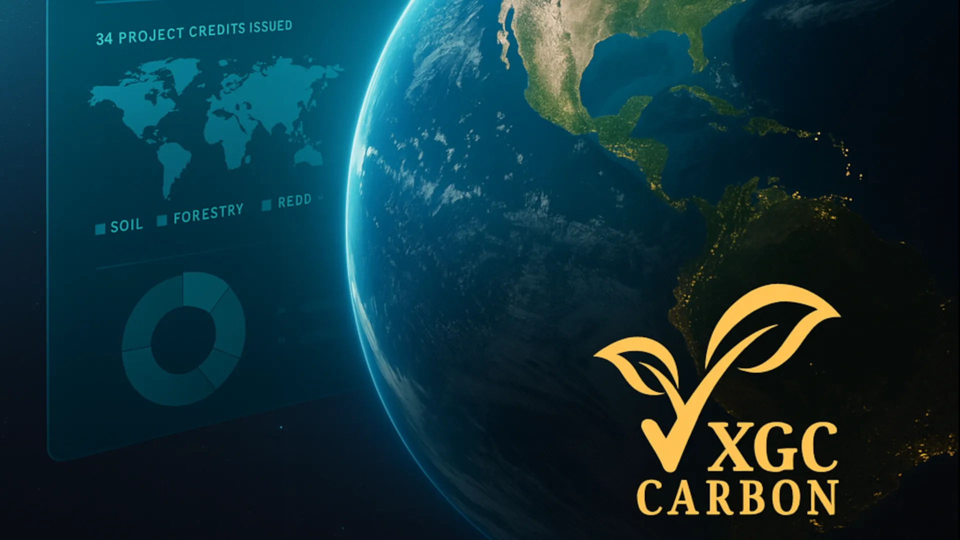 Digital dashboard visualizing national carbon integrity metrics